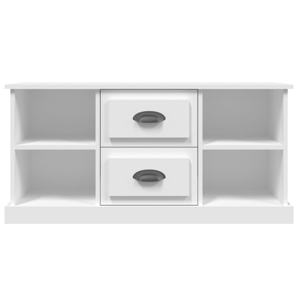 Tv-meubel 99,5x35,5x48 cm bewerkt hout wit is nu te koop bij PeponiXL, paradijselijk wonen!