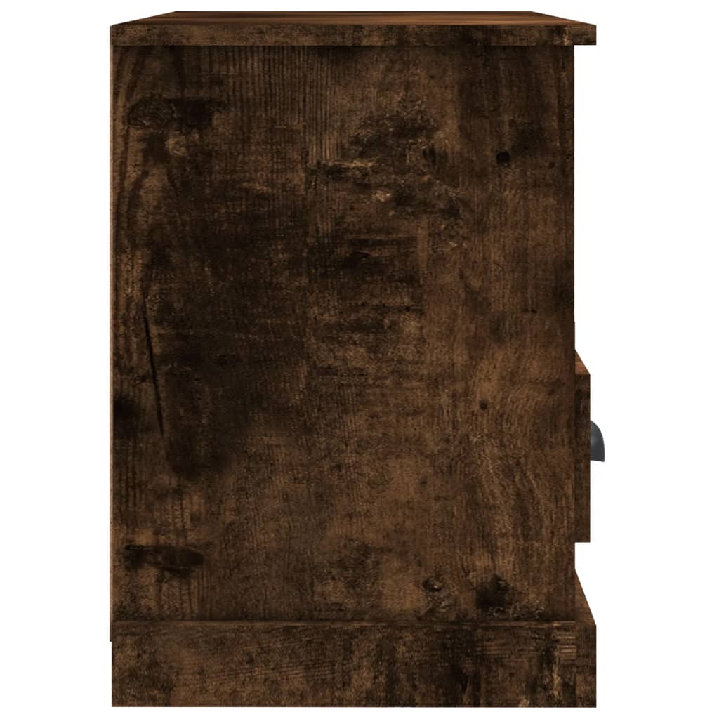 Tv-meubel 80x35x50 cm bewerkt hout gerookt eikenkleurig is nu te koop bij PeponiXL, paradijselijk wonen!