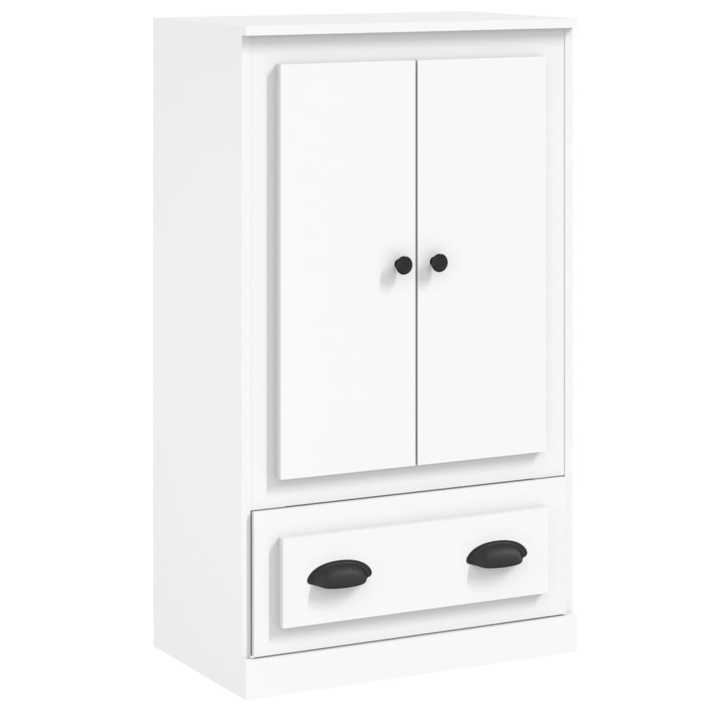 Hoge kast 60x35,5x103,5 cm bewerkt hout wit is nu te koop bij PeponiXL, paradijselijk wonen!