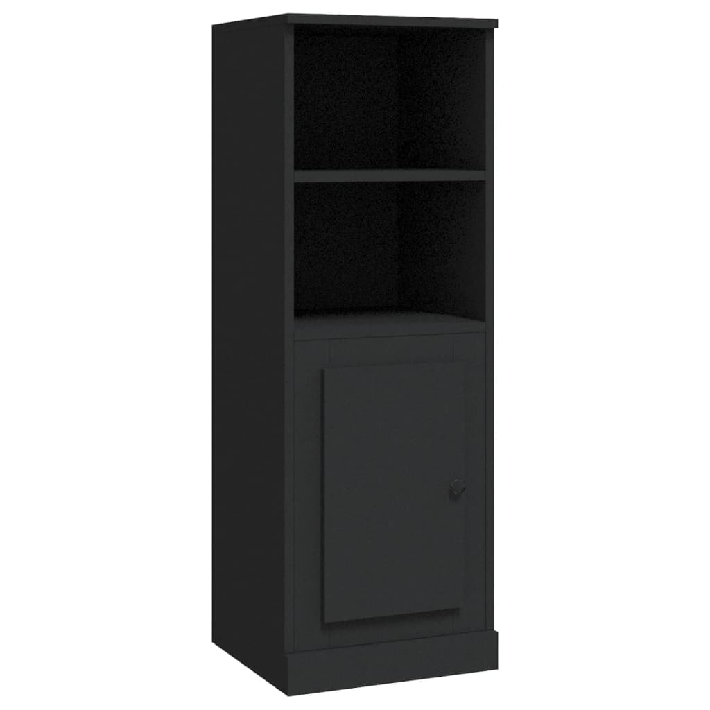 Hoge kast 36x35,5x103,5 cm bewerkt hout zwart is nu te koop bij PeponiXL, paradijselijk wonen!