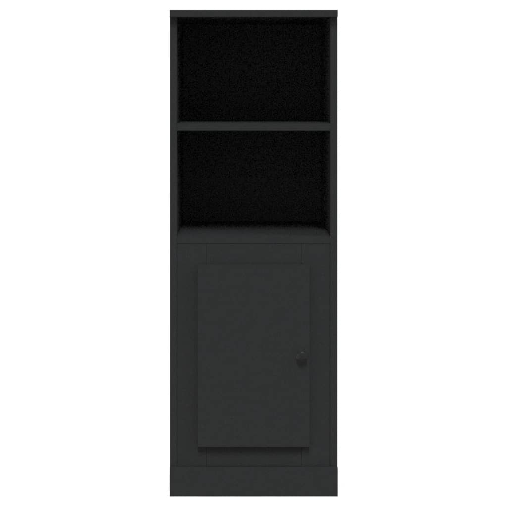 Hoge kast 36x35,5x103,5 cm bewerkt hout zwart is nu te koop bij PeponiXL, paradijselijk wonen!