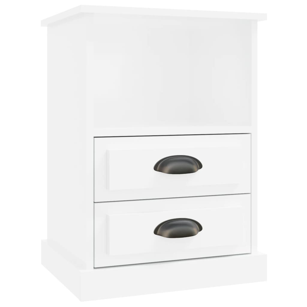 Nachtkastjes 2 st 43x36x60 cm hoogglans wit is nu te koop bij PeponiXL, paradijselijk wonen!