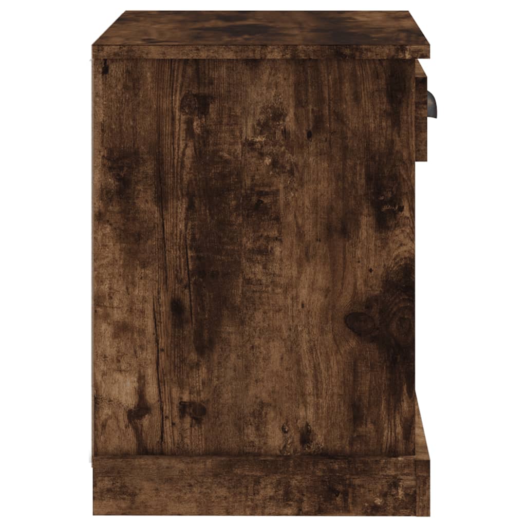 Nachtkastjes 2 st 43x36x50 cm gerookt eikenkleurig is nu te koop bij PeponiXL, paradijselijk wonen!