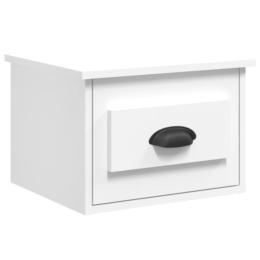 Nachtkastje wandgemonteerd 41,5x36x28 cm wit is nu te koop bij PeponiXL, paradijselijk wonen!