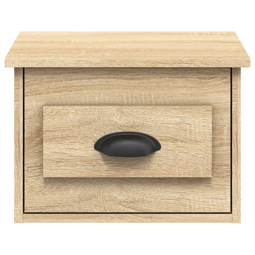 Nachtkastje wandgemonteerd 41,5x36x28 cm sonoma eikenkleurig is nu te koop bij PeponiXL, paradijselijk wonen!