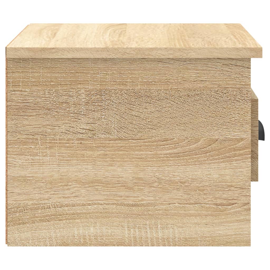 Nachtkastje wandgemonteerd 41,5x36x28 cm sonoma eikenkleurig is nu te koop bij PeponiXL, paradijselijk wonen!