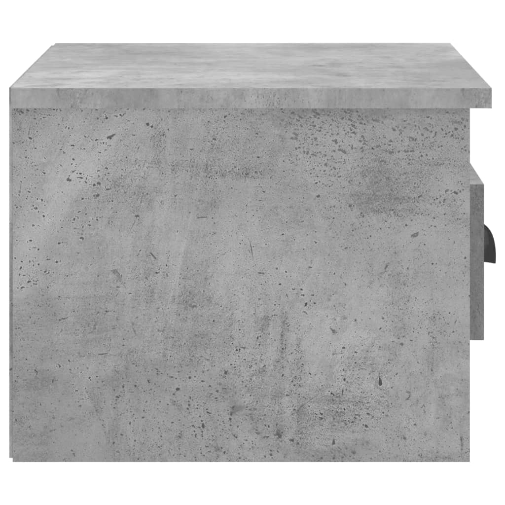 Nachtkastje wandgemonteerd 41,5x36x28 cm betongrijs is nu te koop bij PeponiXL, paradijselijk wonen!