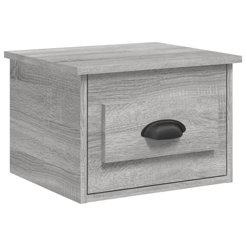 Nachtkastje wandgemonteerd 41,5x36x28 cm grijs sonoma eiken is nu te koop bij PeponiXL, paradijselijk wonen!