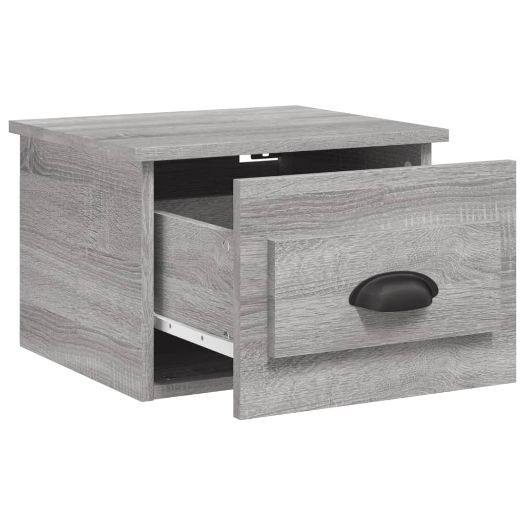 Nachtkastje wandgemonteerd 41,5x36x28 cm grijs sonoma eiken is nu te koop bij PeponiXL, paradijselijk wonen!