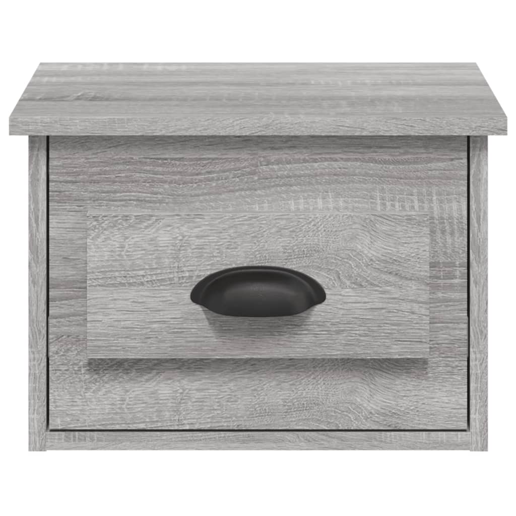 Nachtkastje wandgemonteerd 41,5x36x28 cm grijs sonoma eiken is nu te koop bij PeponiXL, paradijselijk wonen!