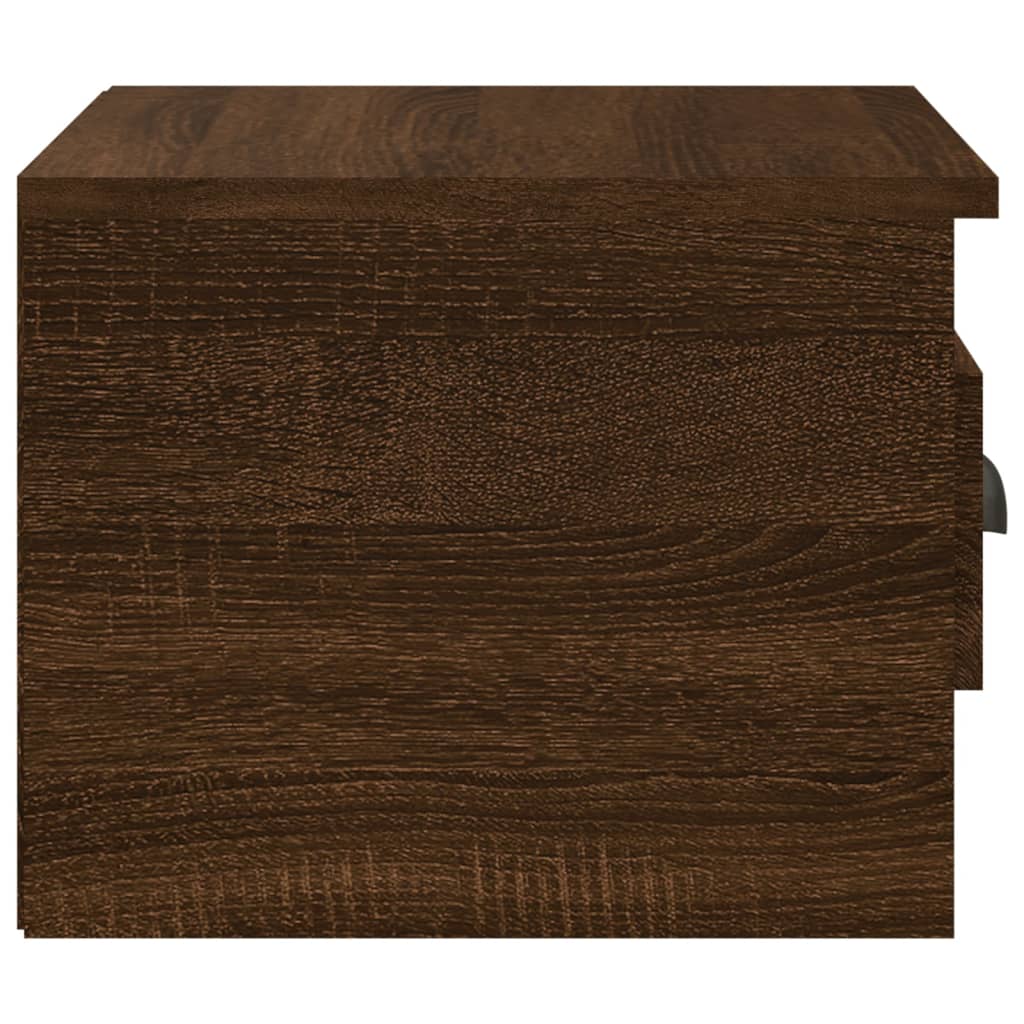 Nachtkastjes 2 st wandgemonteerd 41,5x36x28 cm bruin eikenkleur is nu te koop bij PeponiXL, paradijselijk wonen!
