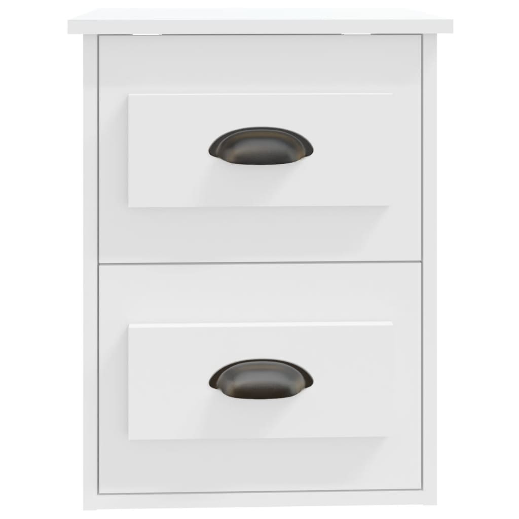 Nachtkastjes 2 st wandgemonteerd 41,5x36x53 cm wit is nu te koop bij PeponiXL, paradijselijk wonen!