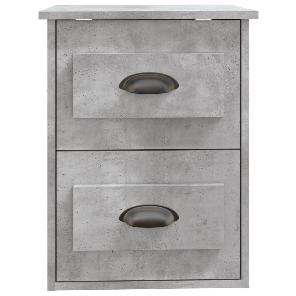 Nachtkastjes 2 st wandgemonteerd 41,5x36x53 cm betongrijs is nu te koop bij PeponiXL, paradijselijk wonen!
