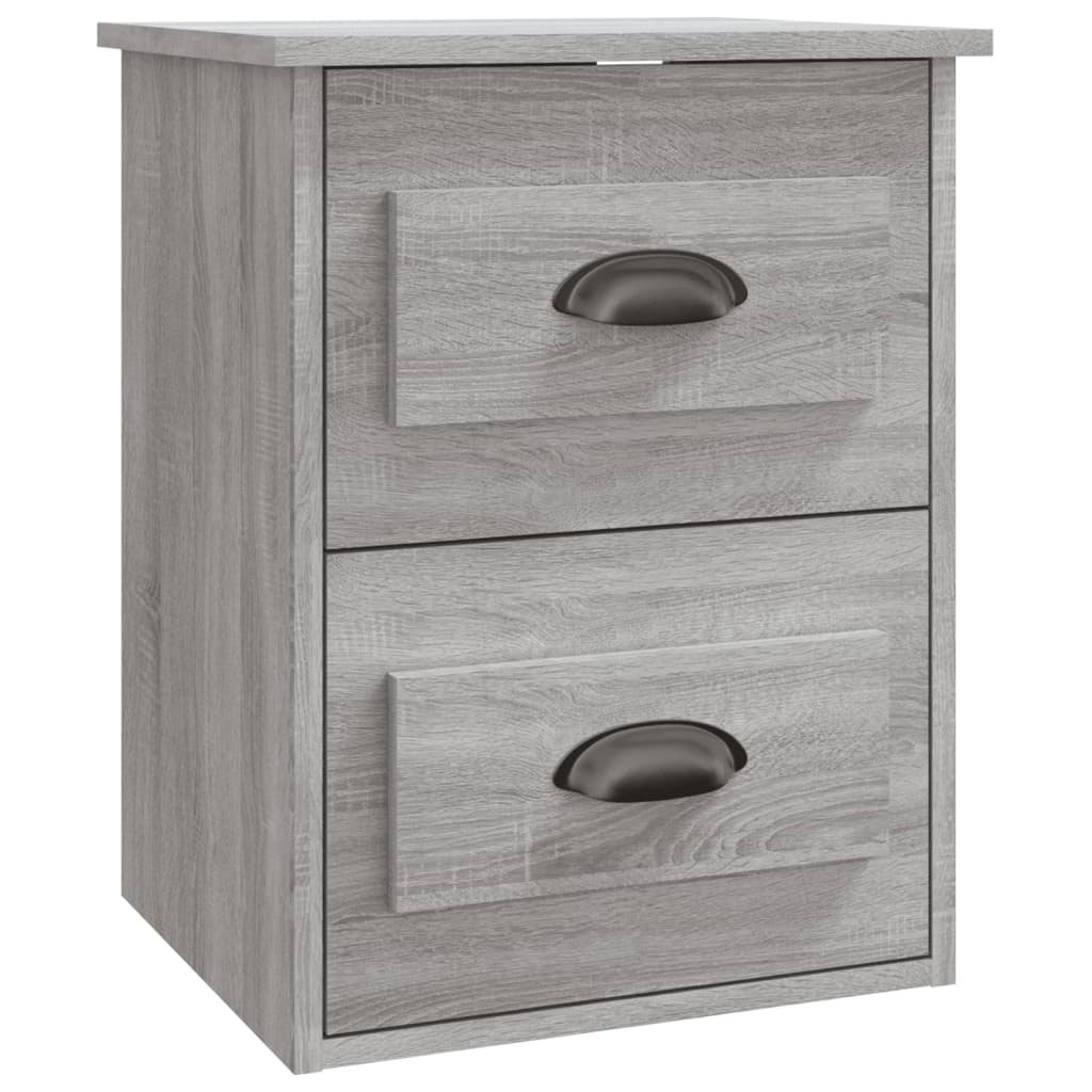 Nachtkastjes 2 st wandgemonteerd 41,5x36x53 cm grijs sonoma is nu te koop bij PeponiXL, paradijselijk wonen!