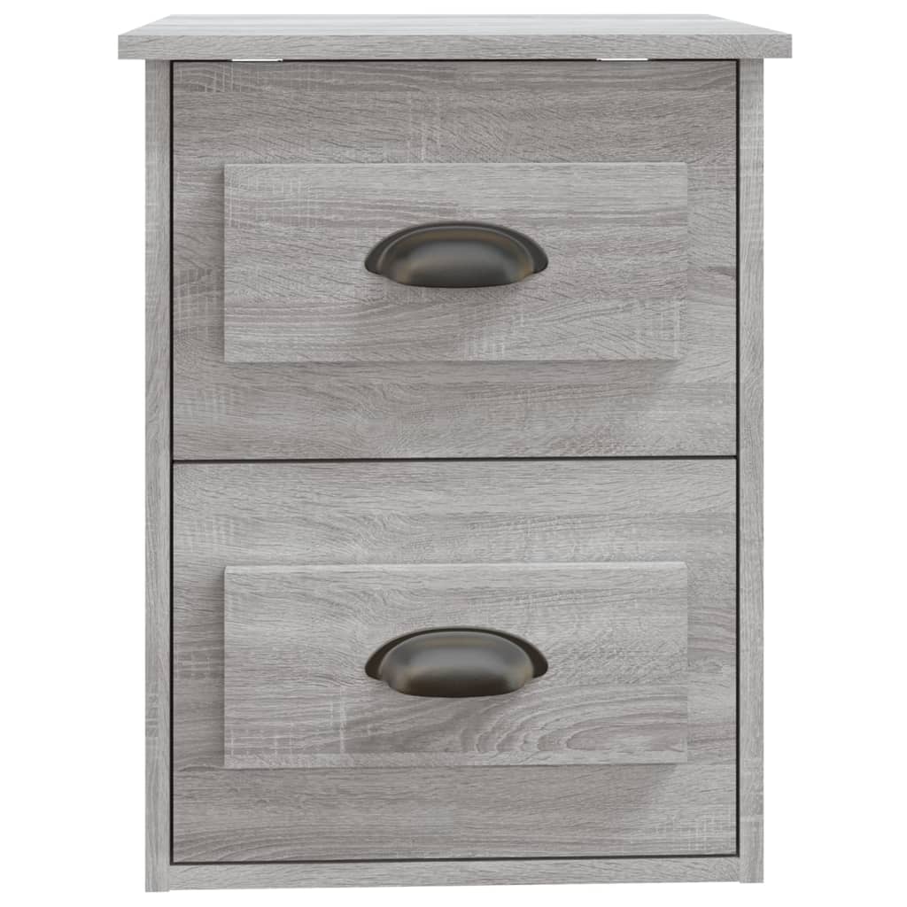 Nachtkastjes 2 st wandgemonteerd 41,5x36x53 cm grijs sonoma is nu te koop bij PeponiXL, paradijselijk wonen!