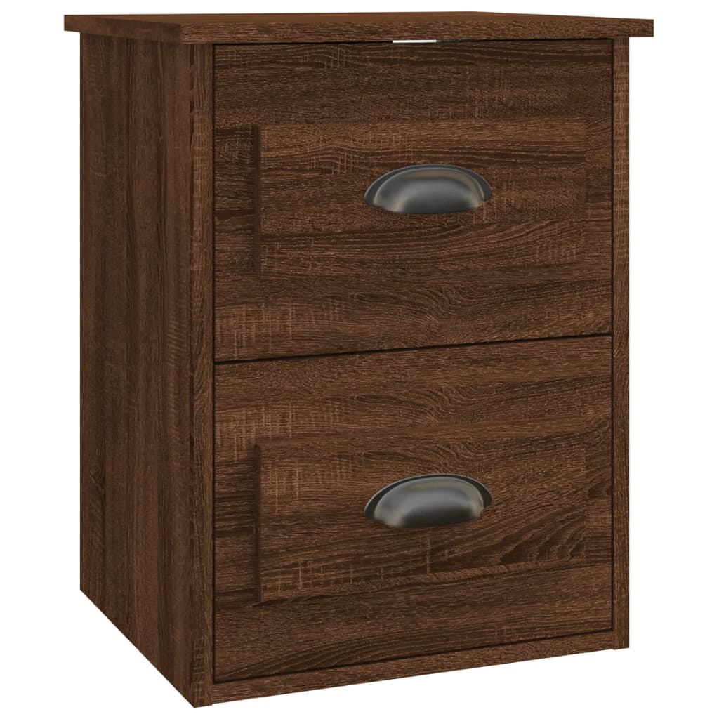 Nachtkastjes 2 st wandgemonteerd 41,5x36x53 cm bruin eikenkleur is nu te koop bij PeponiXL, paradijselijk wonen!