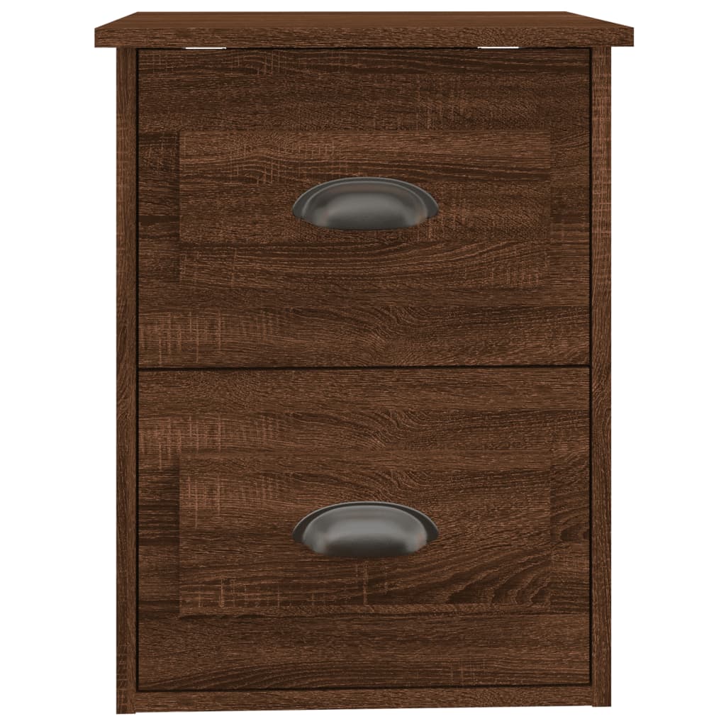 Nachtkastjes 2 st wandgemonteerd 41,5x36x53 cm bruin eikenkleur is nu te koop bij PeponiXL, paradijselijk wonen!