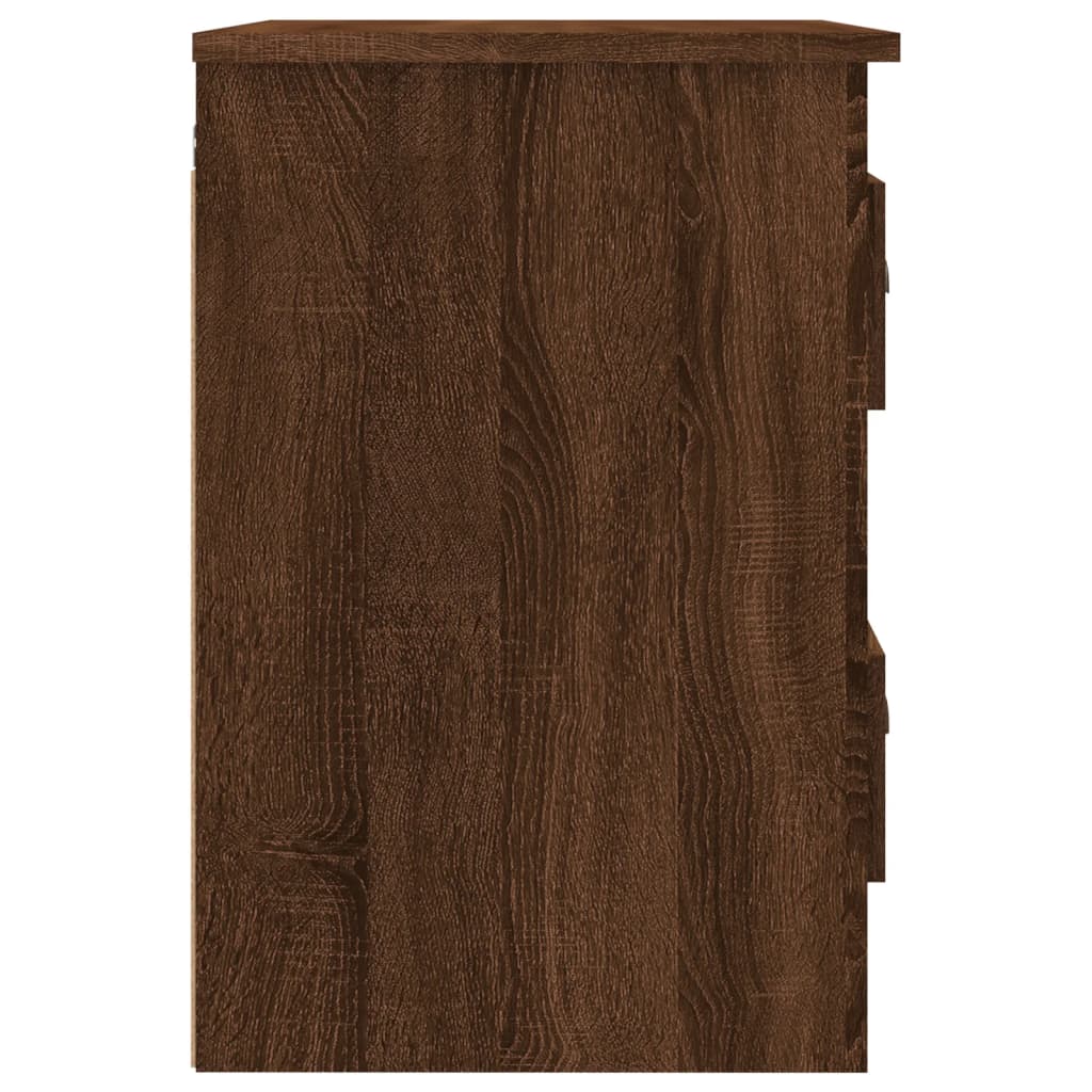 Nachtkastjes 2 st wandgemonteerd 41,5x36x53 cm bruin eikenkleur is nu te koop bij PeponiXL, paradijselijk wonen!