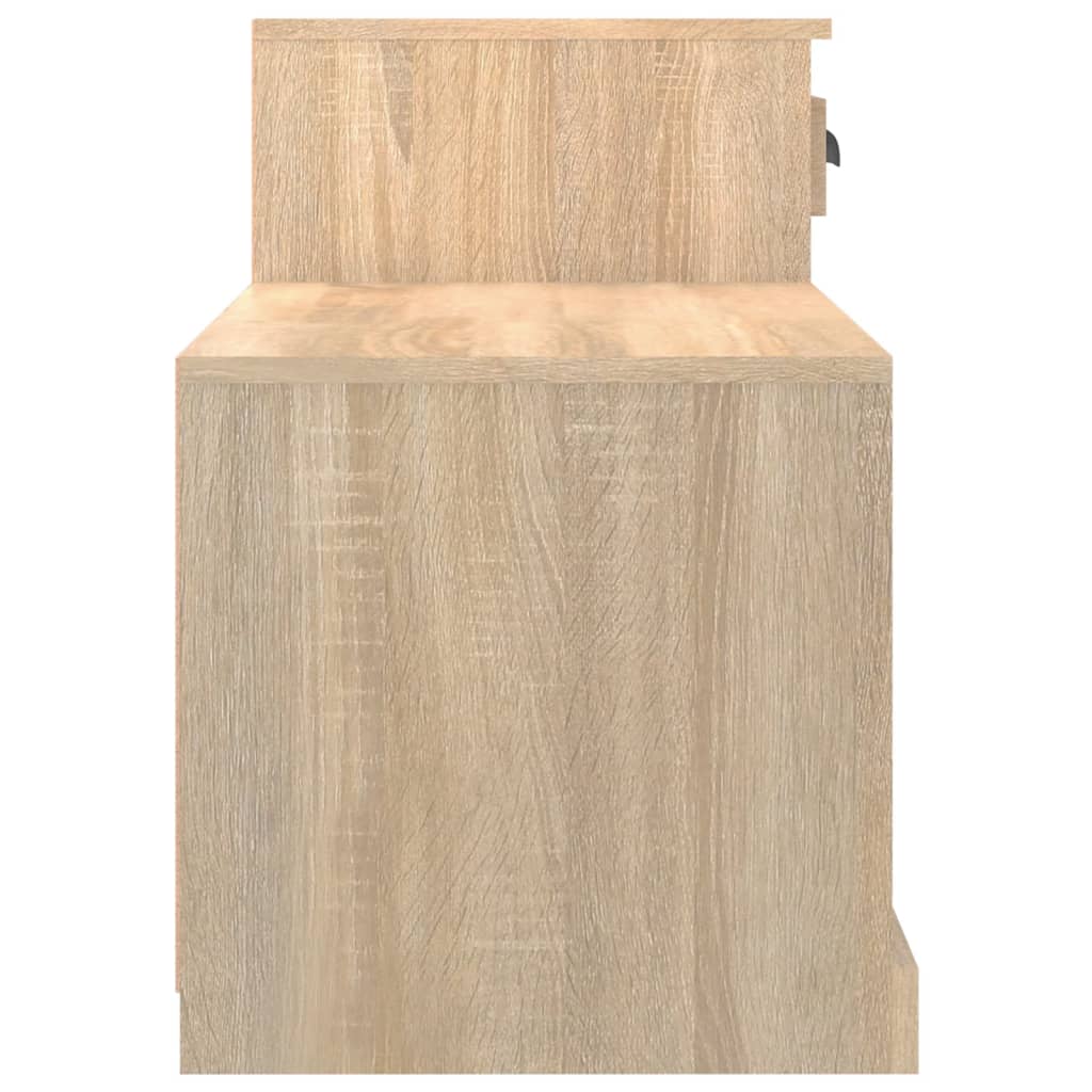 Schoenenkast 100x42x60 cm bewerkt hout sonoma eikenkleurig is nu te koop bij PeponiXL, paradijselijk wonen!