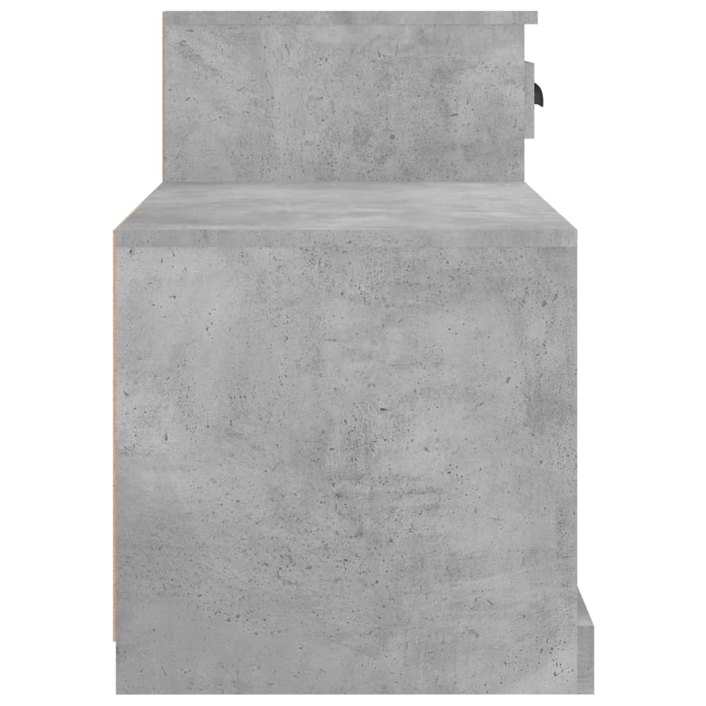 Schoenenkast 100x42x60 cm bewerkt hout betongrijs is nu te koop bij PeponiXL, paradijselijk wonen!