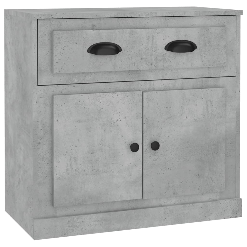Dressoir 70x35,5x67,5 cm bewerkt hout betongrijs is nu te koop bij PeponiXL, paradijselijk wonen!