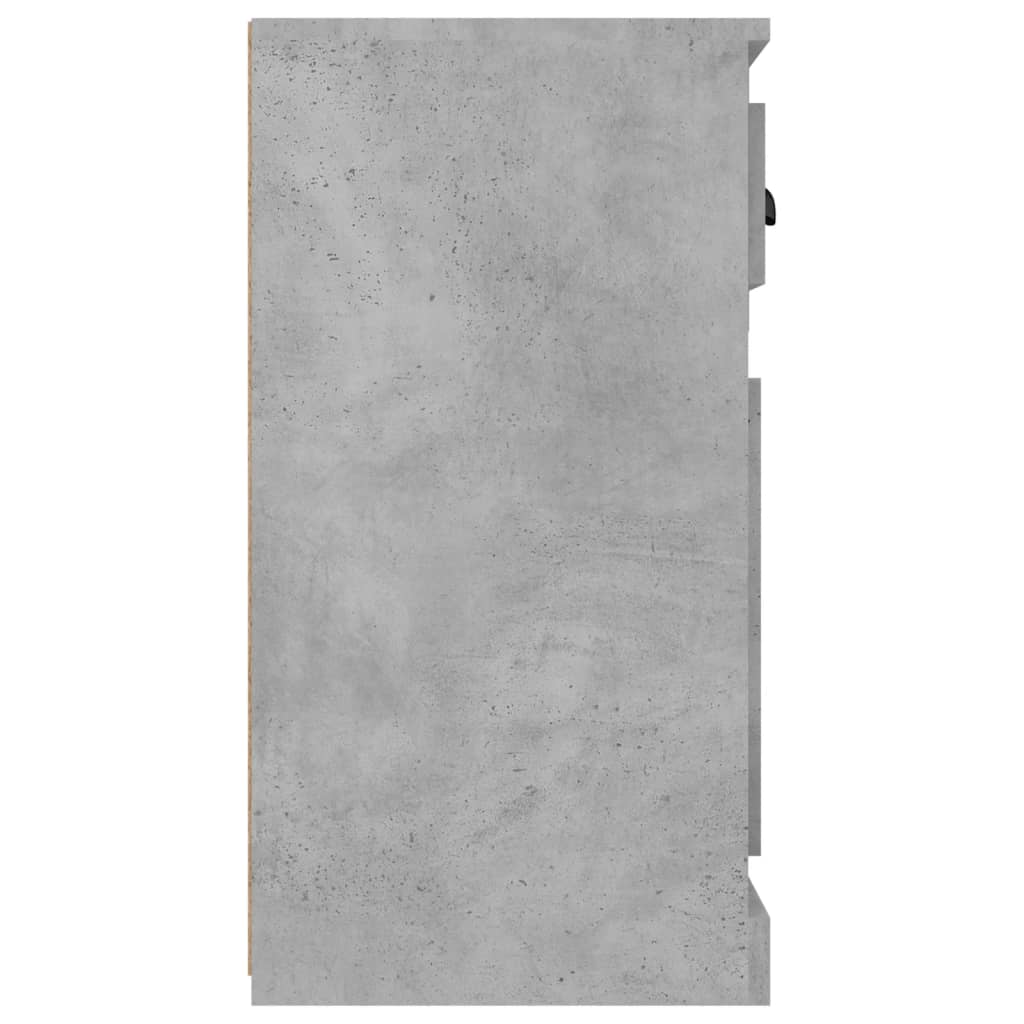 Dressoir 70x35,5x67,5 cm bewerkt hout betongrijs is nu te koop bij PeponiXL, paradijselijk wonen!