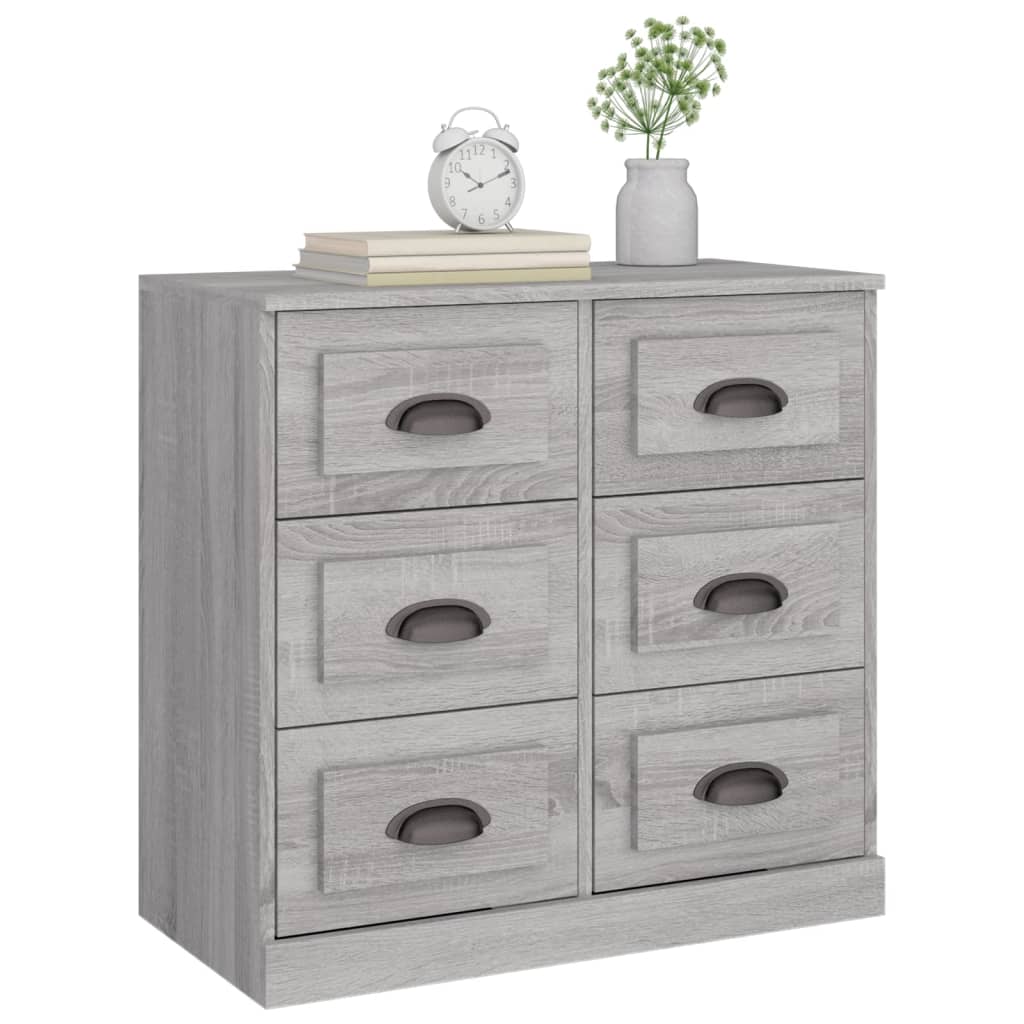 Dressoir 70x35,5x67,5 cm bewerkt hout grijs sonoma eikenkleurig is nu te koop bij PeponiXL, paradijselijk wonen!