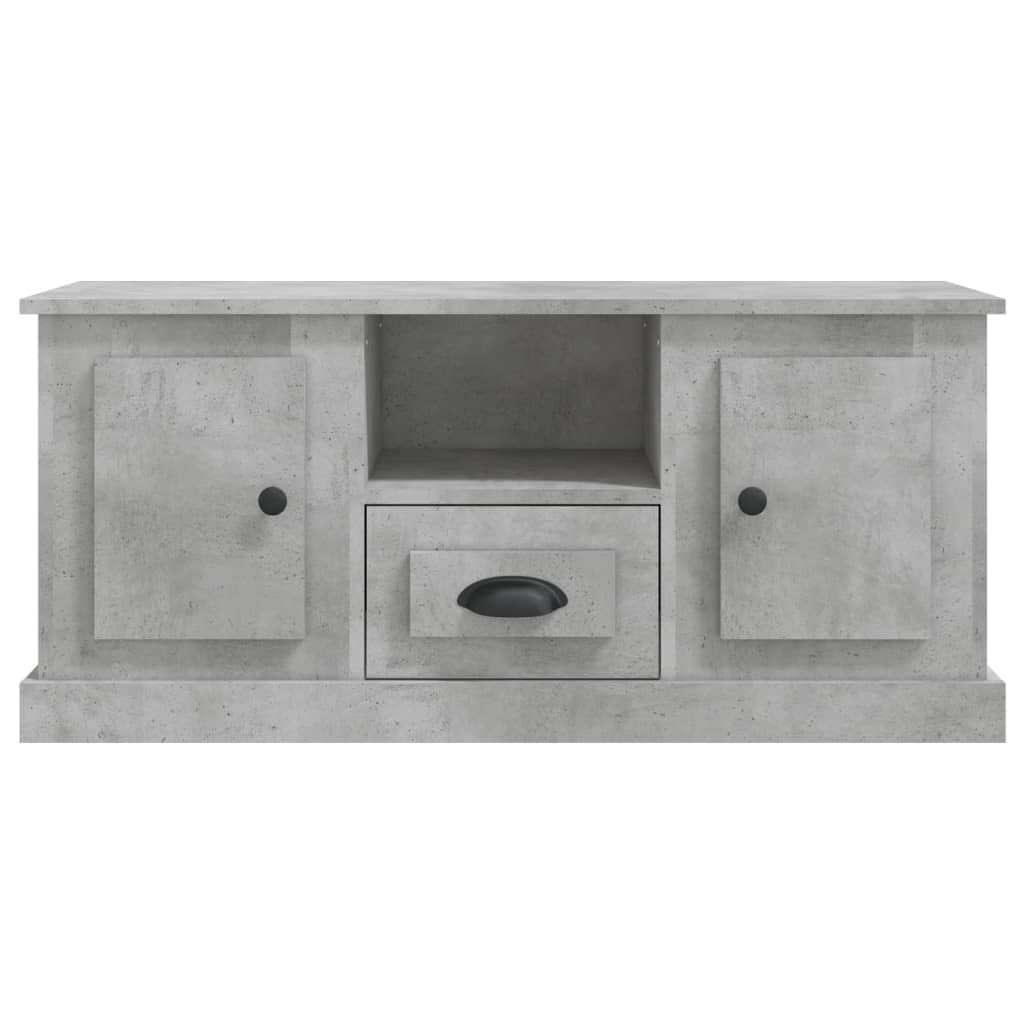 Tv-meubel 100x35,5x45 cm bewerkt hout betongrijs is nu te koop bij PeponiXL, paradijselijk wonen!