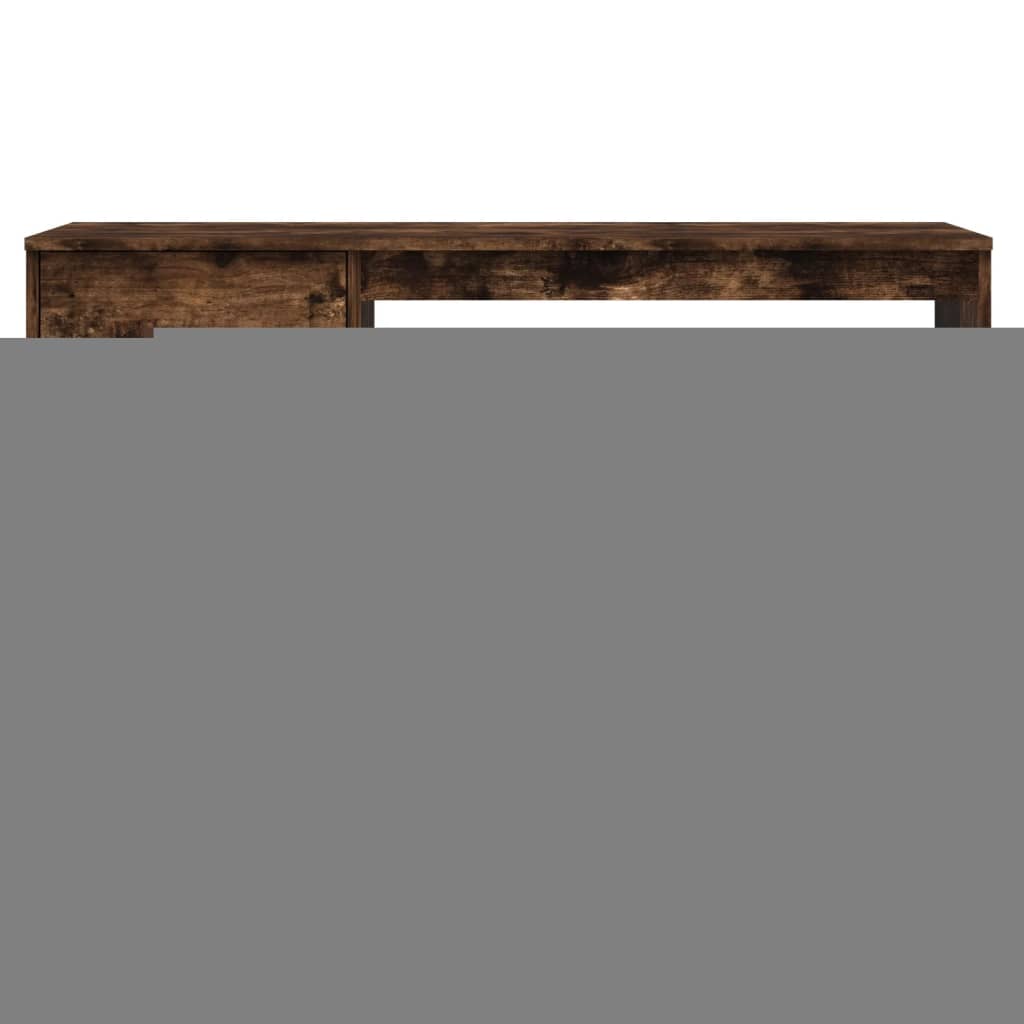 Bureau met lade 115x50x75 cm bewerkt hout gerookt eikenkleurig is nu te koop bij PeponiXL, paradijselijk wonen!