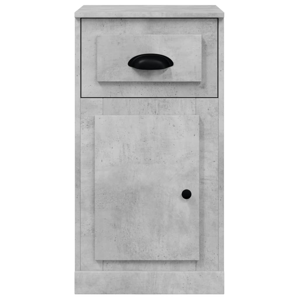 Bijzetkast met lade 40x50x75 cm bewerkt hout betongrijs is nu te koop bij PeponiXL, paradijselijk wonen!