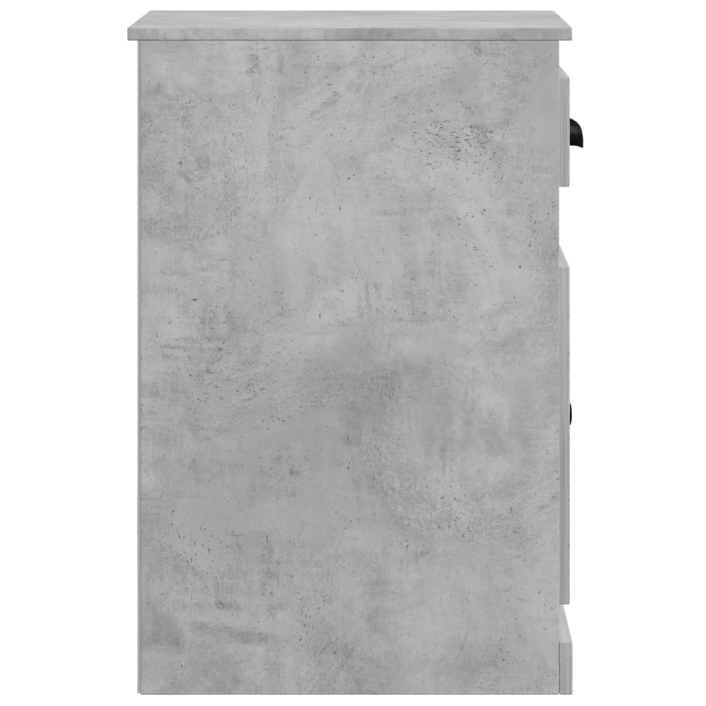 Bijzetkast met lade 40x50x75 cm bewerkt hout betongrijs is nu te koop bij PeponiXL, paradijselijk wonen!