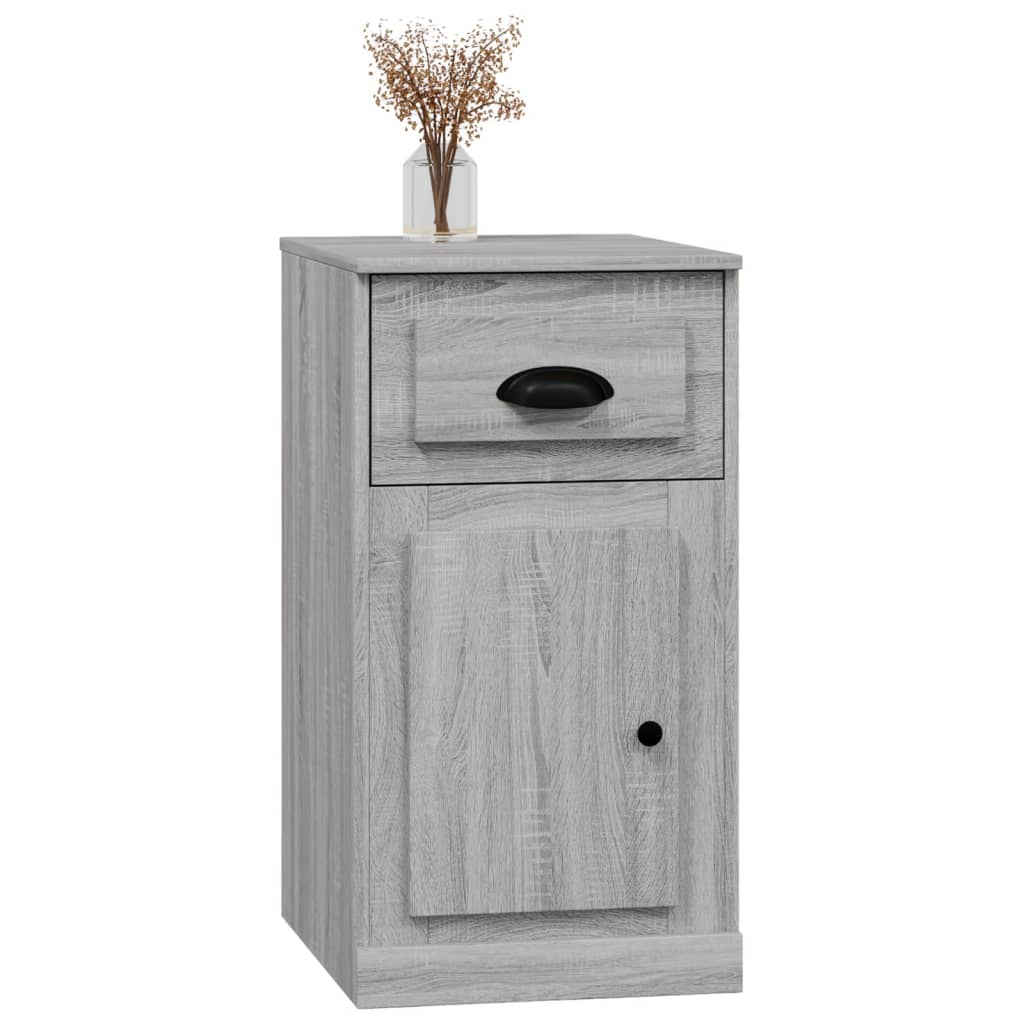 Bijzetkast met lade 40x50x75 cm bewerkt hout grijs sonoma eiken is nu te koop bij PeponiXL, paradijselijk wonen!