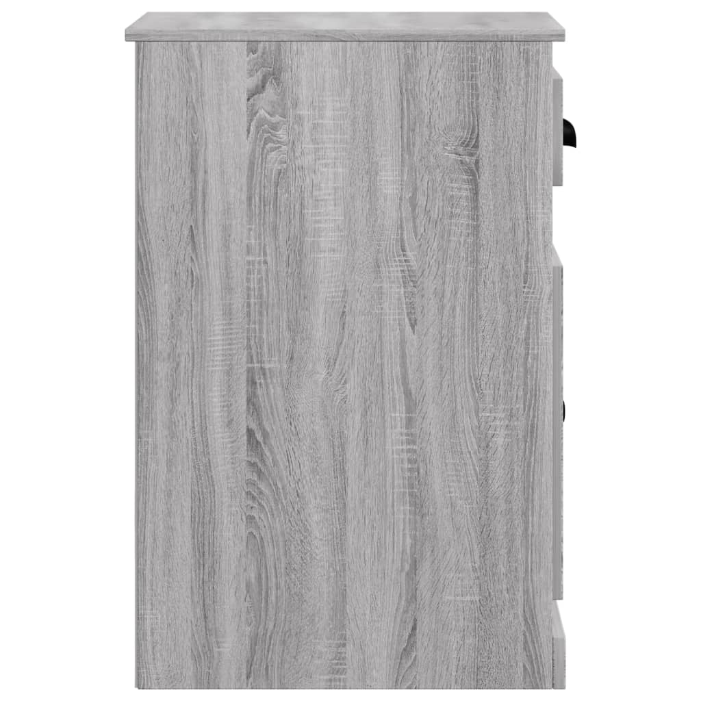 Bijzetkast met lade 40x50x75 cm bewerkt hout grijs sonoma eiken is nu te koop bij PeponiXL, paradijselijk wonen!