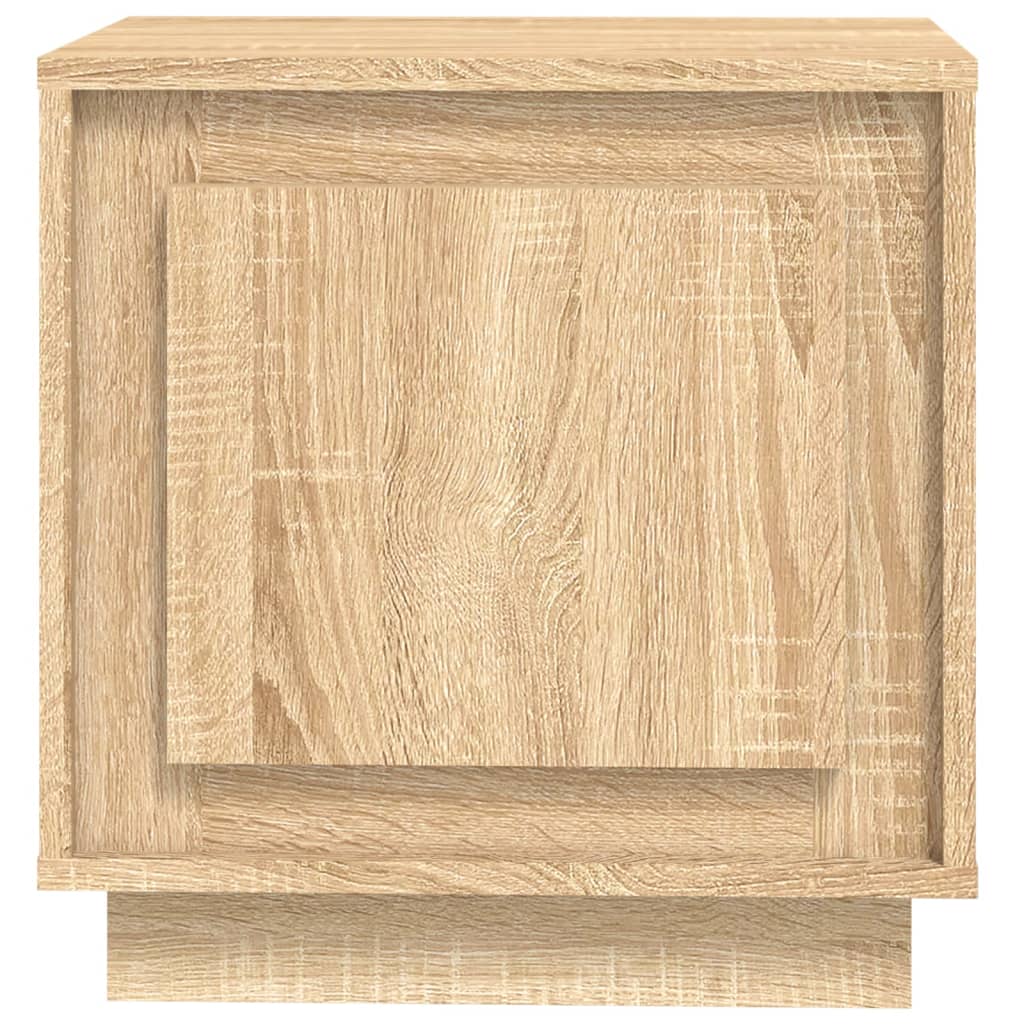 Nachtkastjes 2 st 44x35x45 cm bewerkt hout sonoma eikenkleurig is nu te koop bij PeponiXL, paradijselijk wonen!