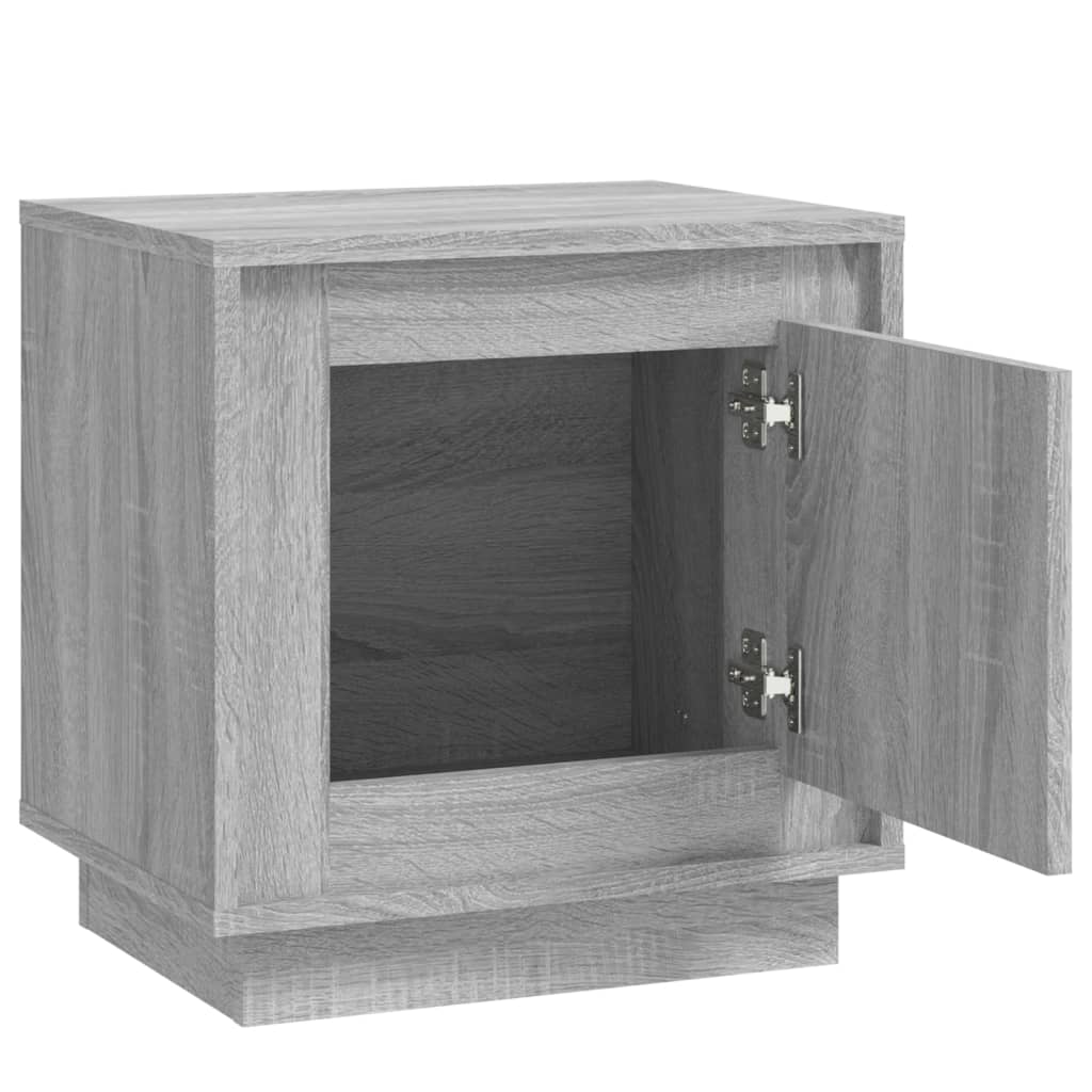 Nachtkastjes 2 st 44x35x45 cm bewerkt hout grijs sonoma eiken is nu te koop bij PeponiXL, paradijselijk wonen!