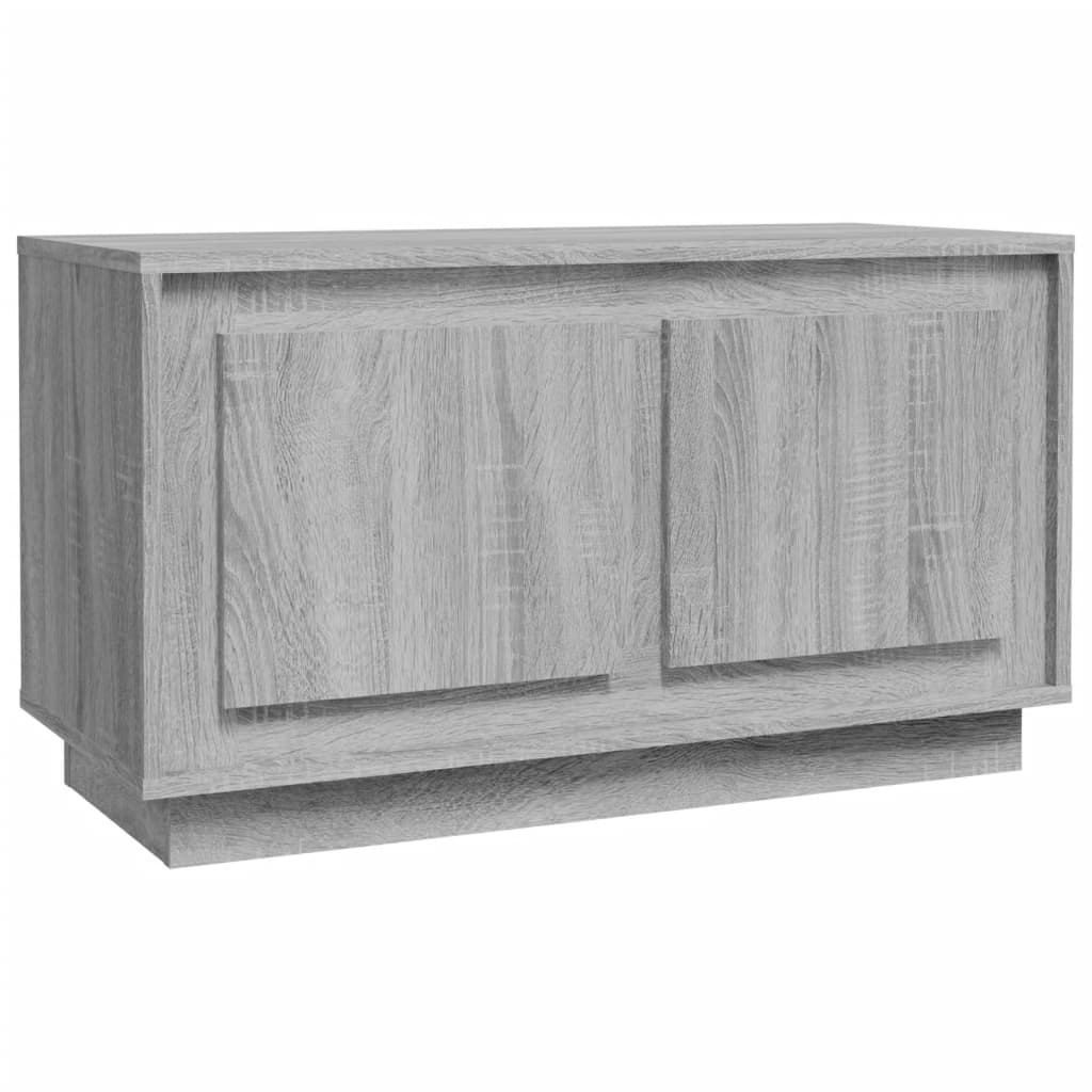 Tv-meubel 80x35x45 cm bewerkt hout grijs sonoma eikenkleurig is nu te koop bij PeponiXL, paradijselijk wonen!