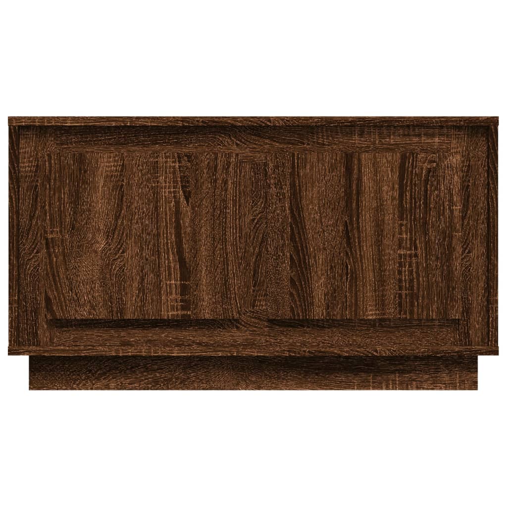 Tv-meubel 80x35x45 cm bewerkt hout bruin eikenkleur is nu te koop bij PeponiXL, paradijselijk wonen!