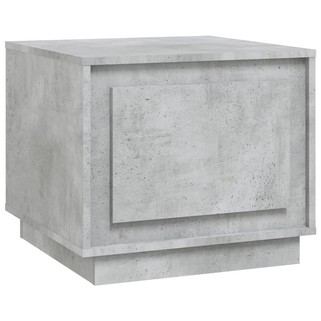 Salontafel 51x50x44 cm bewerkt hout betongrijs is nu te koop bij PeponiXL, paradijselijk wonen!