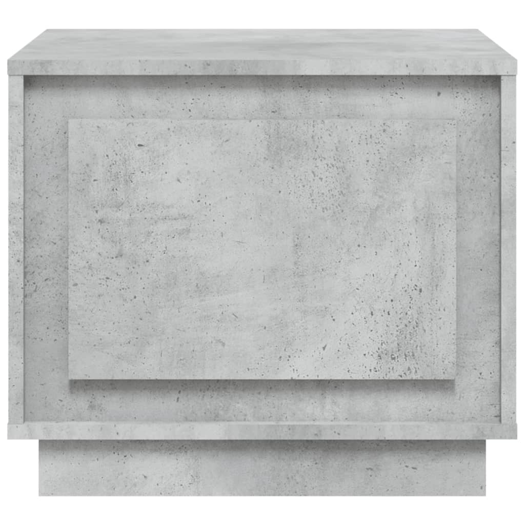 Salontafel 51x50x44 cm bewerkt hout betongrijs is nu te koop bij PeponiXL, paradijselijk wonen!