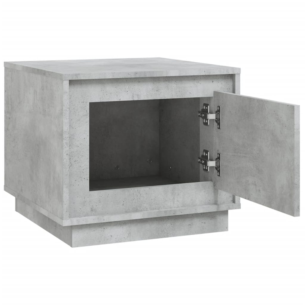 Salontafel 51x50x44 cm bewerkt hout betongrijs is nu te koop bij PeponiXL, paradijselijk wonen!