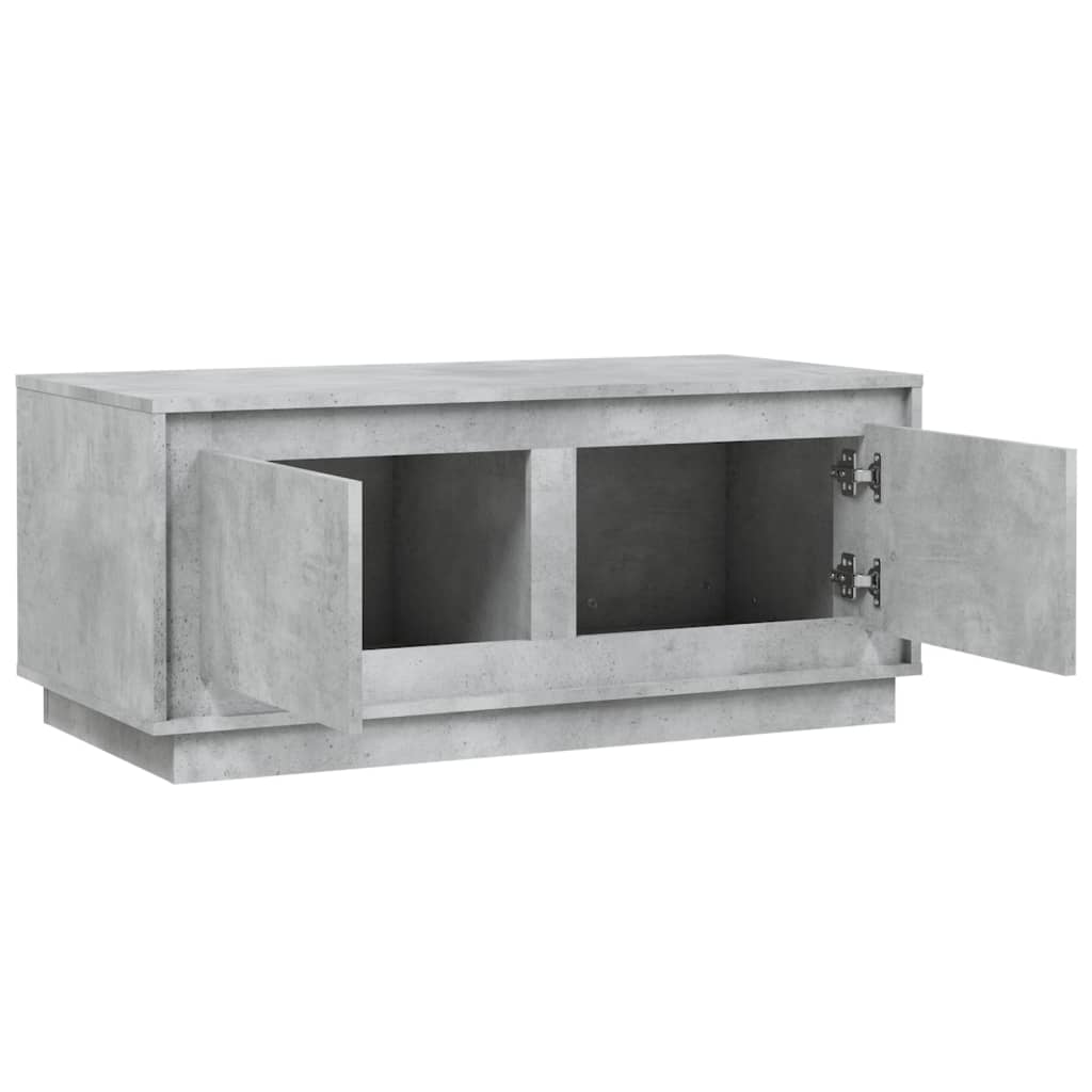 Salontafel 102x50x44 cm bewerkt hout betongrijs is nu te koop bij PeponiXL, paradijselijk wonen!