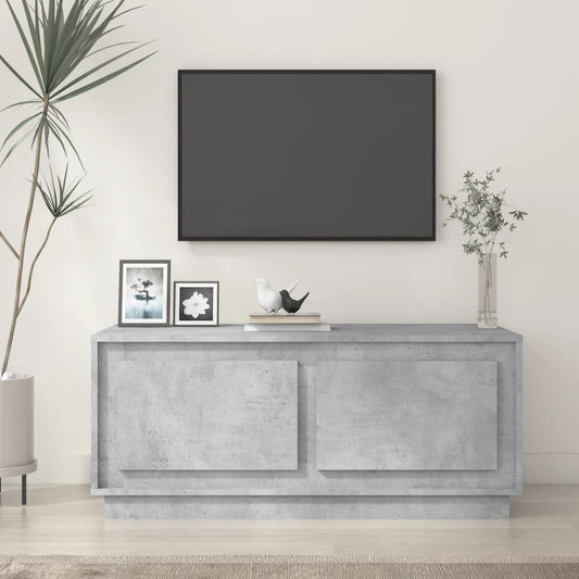 Salontafel 102x50x44 cm bewerkt hout betongrijs is nu te koop bij PeponiXL, paradijselijk wonen!
