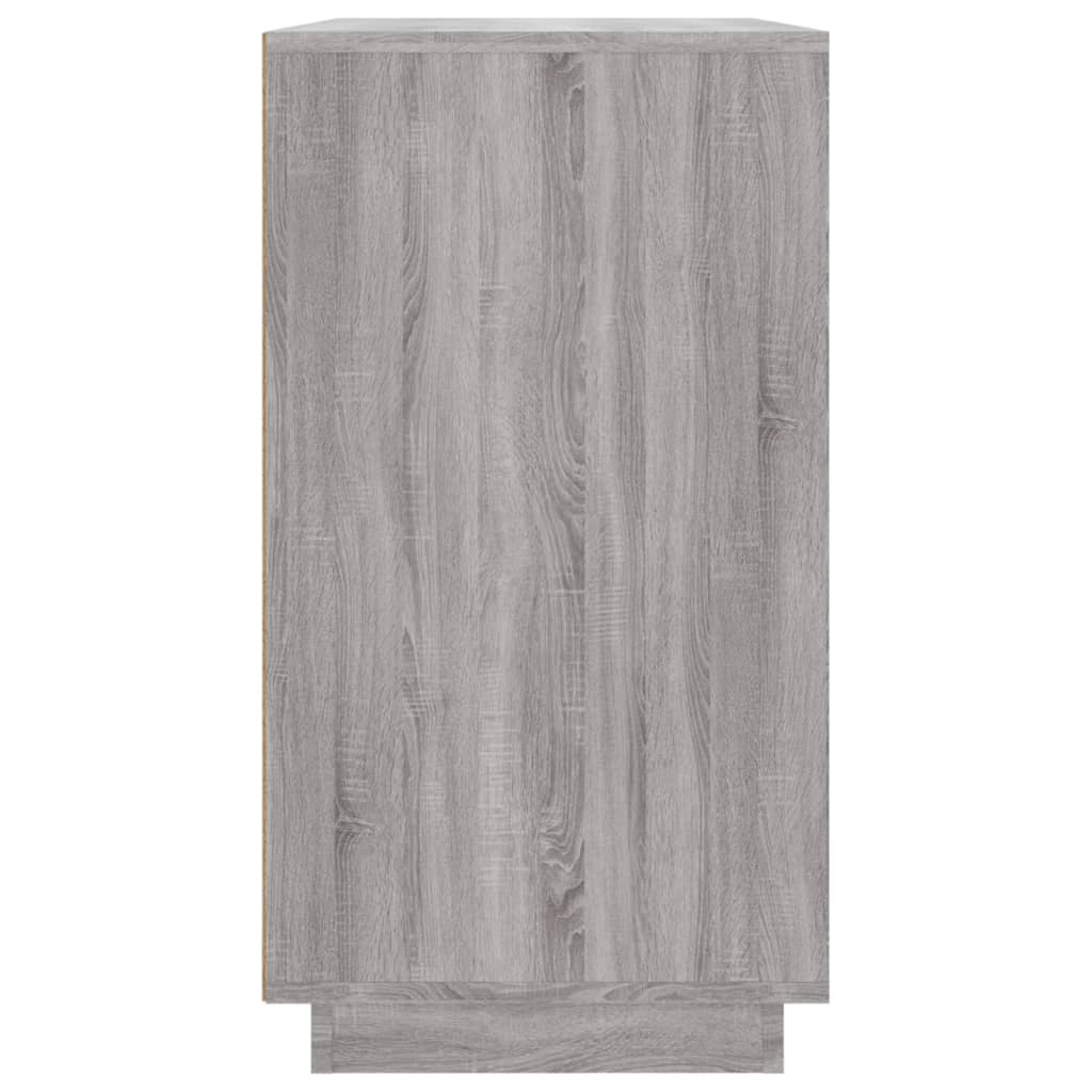 Dressoir 80x34x75 cm bewerkt hout grijs sonoma eikenkleurig is nu te koop bij PeponiXL, paradijselijk wonen!
