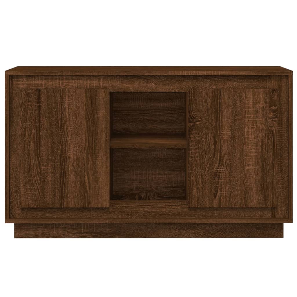 Dressoir 102x35x60 cm bewerkt hout bruin eikenkleur is nu te koop bij PeponiXL, paradijselijk wonen!