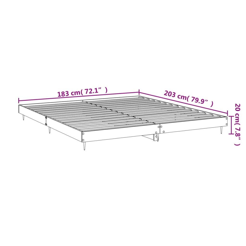 Bedframe bewerkt hout wit 180x200 cm is nu te koop bij PeponiXL, paradijselijk wonen!