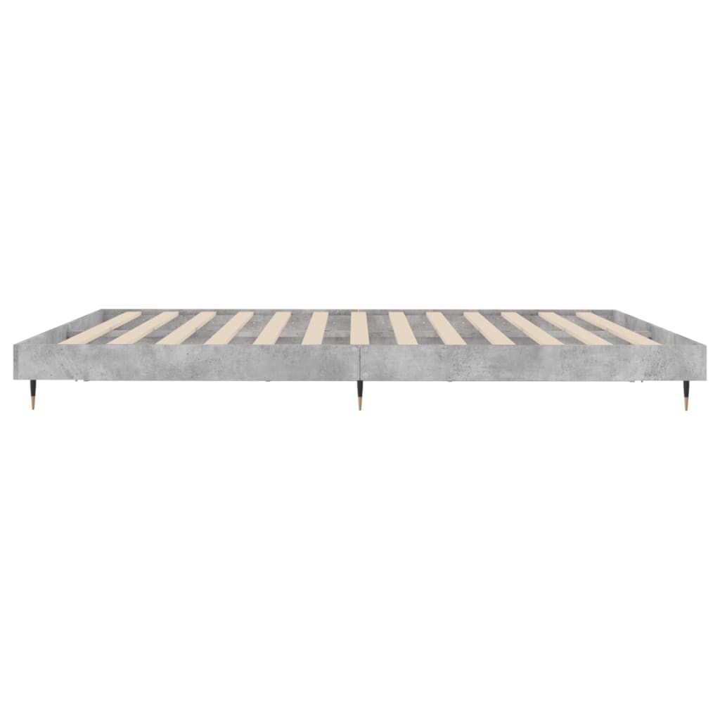 Bedframe bewerkt hout betongrijs 120x200 cm is nu te koop bij PeponiXL, paradijselijk wonen!