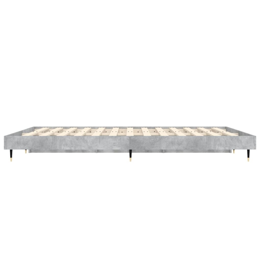 Bedframe bewerkt hout betongrijs 120x190 cm is nu te koop bij PeponiXL, paradijselijk wonen!