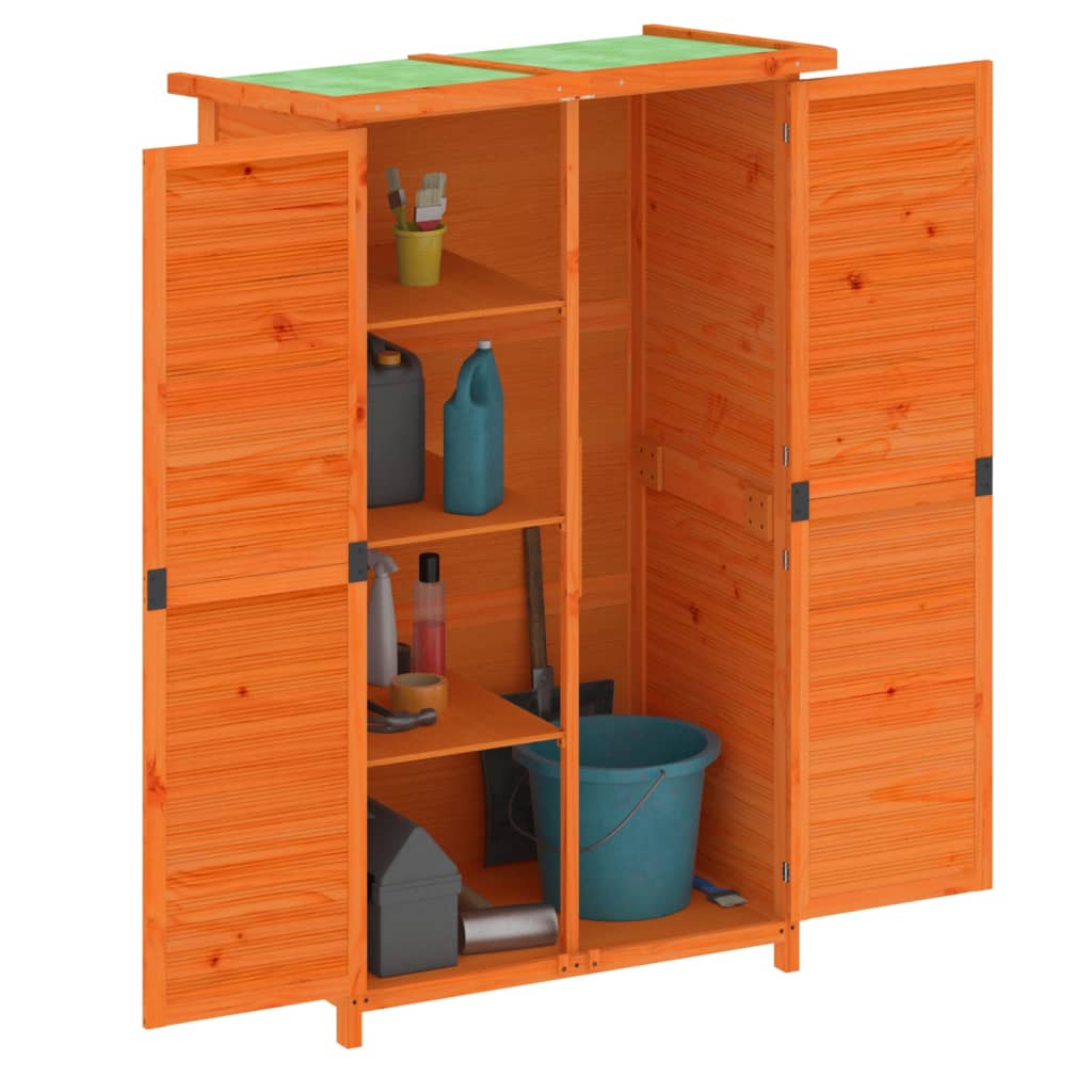 Tuinschuur 83x57x140 cm massief grenenhout bruin is nu te koop bij PeponiXL, paradijselijk wonen!