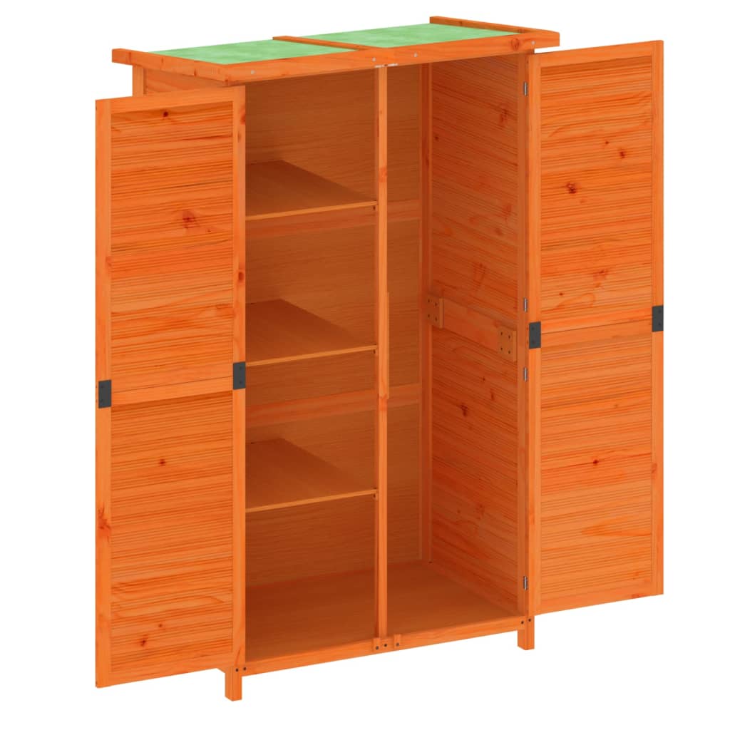Tuinschuur 83x57x140 cm massief grenenhout bruin is nu te koop bij PeponiXL, paradijselijk wonen!
