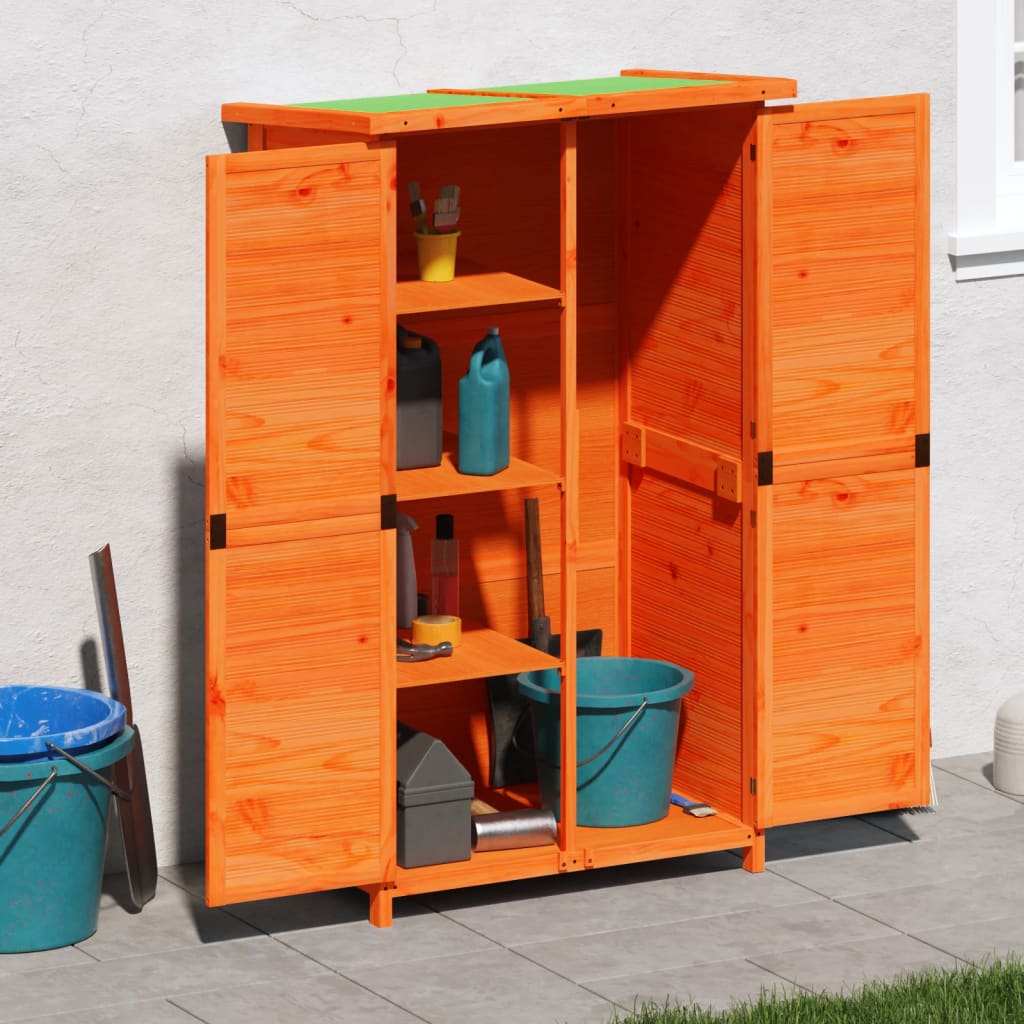 Tuinschuur 83x57x140 cm massief grenenhout bruin is nu te koop bij PeponiXL, paradijselijk wonen!